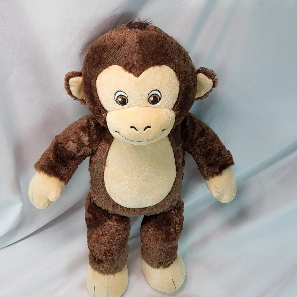 Build A Bear Smiley Monkey Brown Stuffed Plush 18